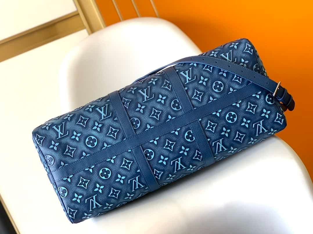 Louis Vuitton Keepall Bandoulière 50 Travel Bag - Blue 27834 | Sandra Bags - Image 4