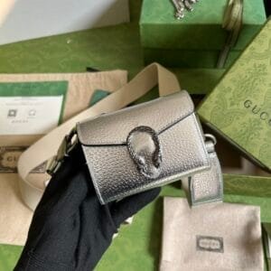 Gucci Dionysus Series Super Mini Handbag - Silver 26237 | Sandra Bags