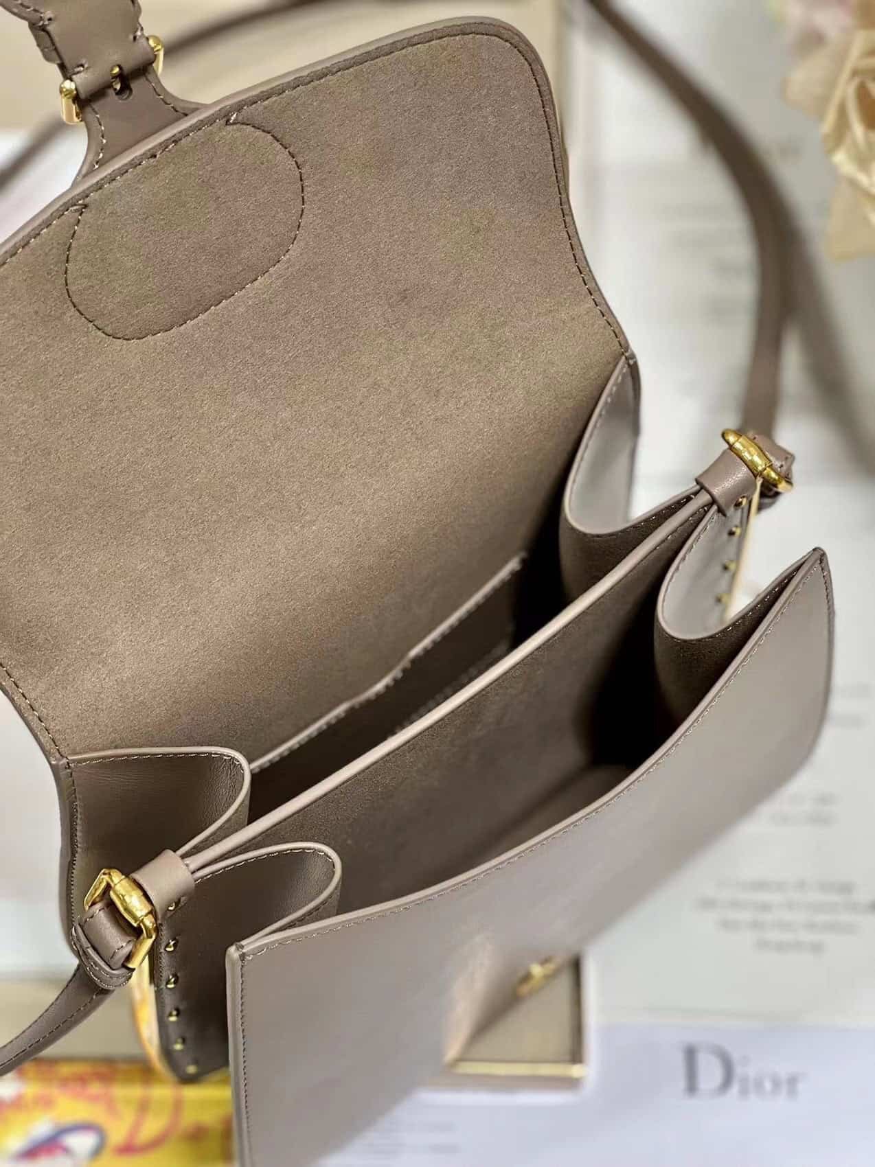 Dior Bobby Frame Bag - Hazelnut 38941 | Sandra Bags - Image 3