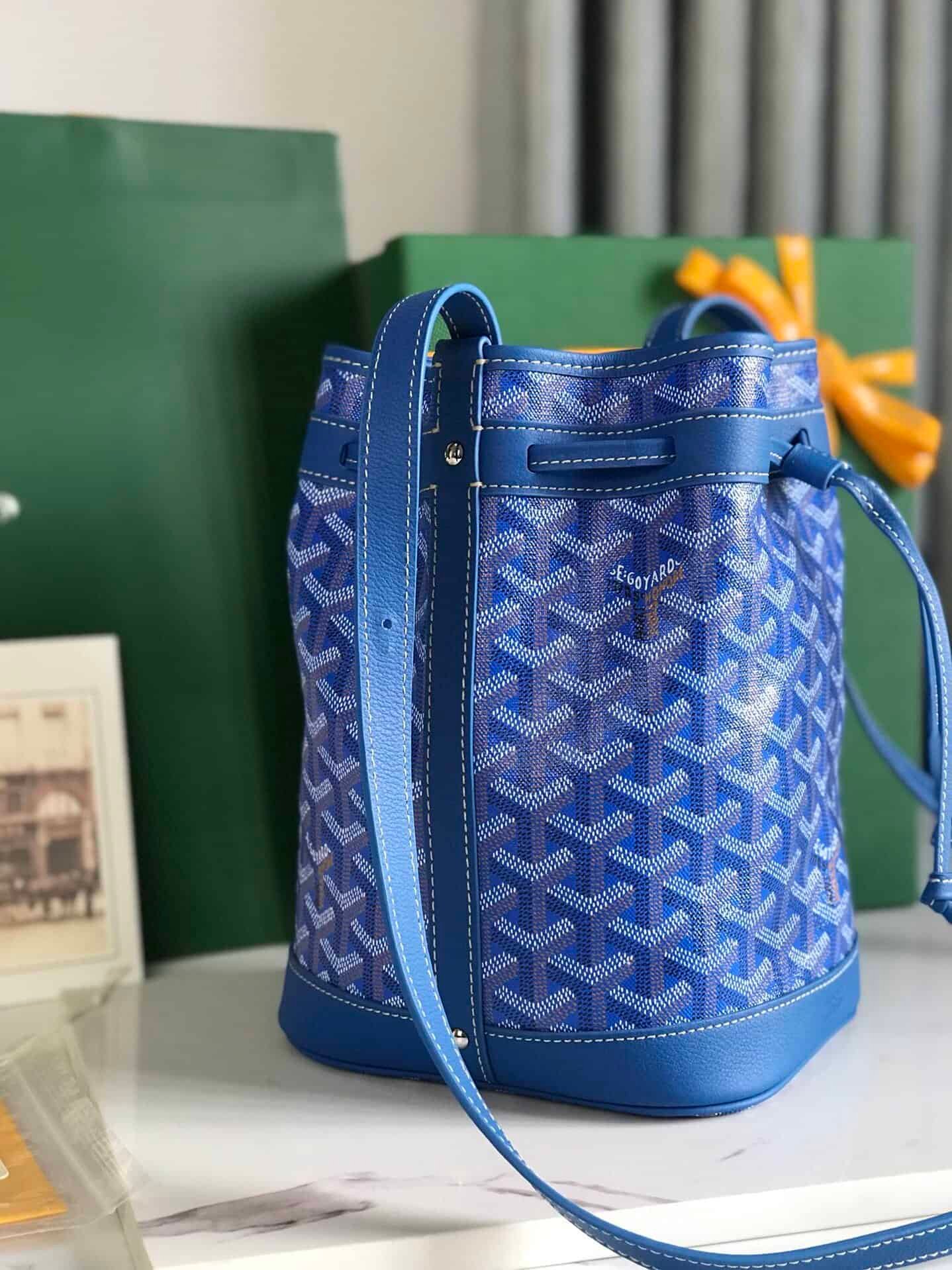 Goyard Petit Flot Bucket Bag - Electric Blue 90090 | Sandra Bags - Image 5