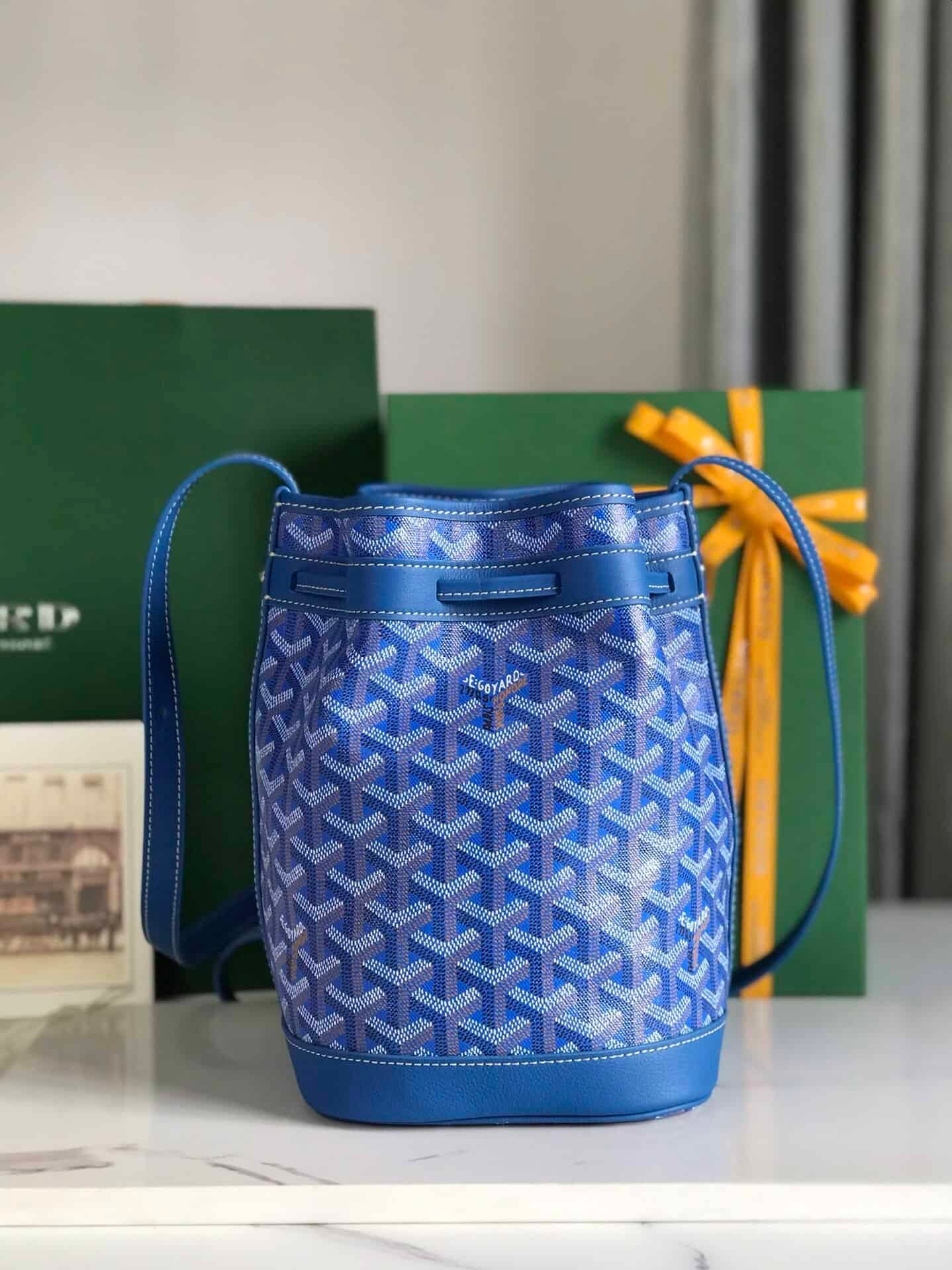 Goyard Petit Flot Bucket Bag - Electric Blue 90090 | Sandra Bags - Image 4