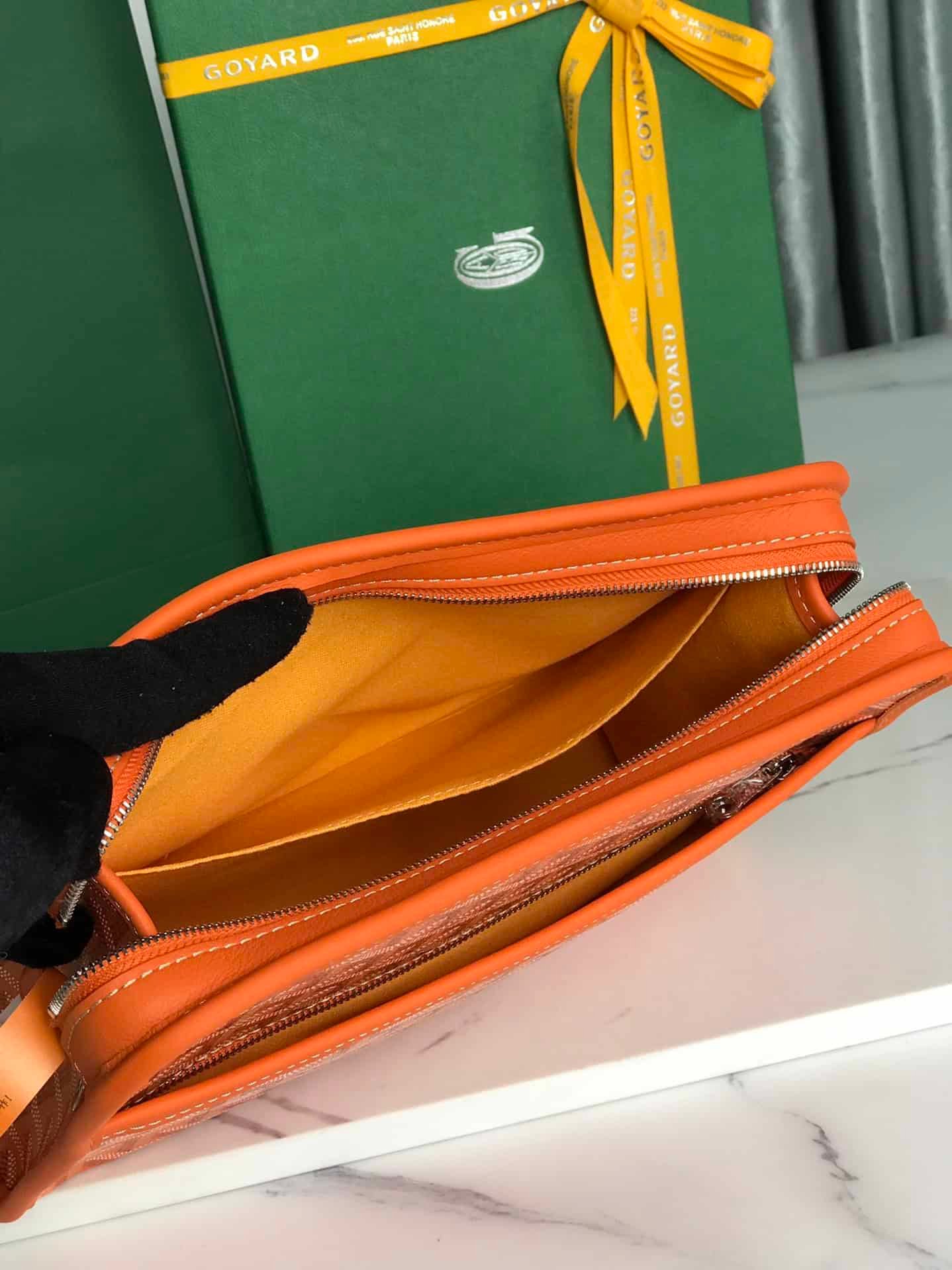 Goyard Jouvence Toiletry Bag - Orange 79101 | Sandra Bags - Image 3