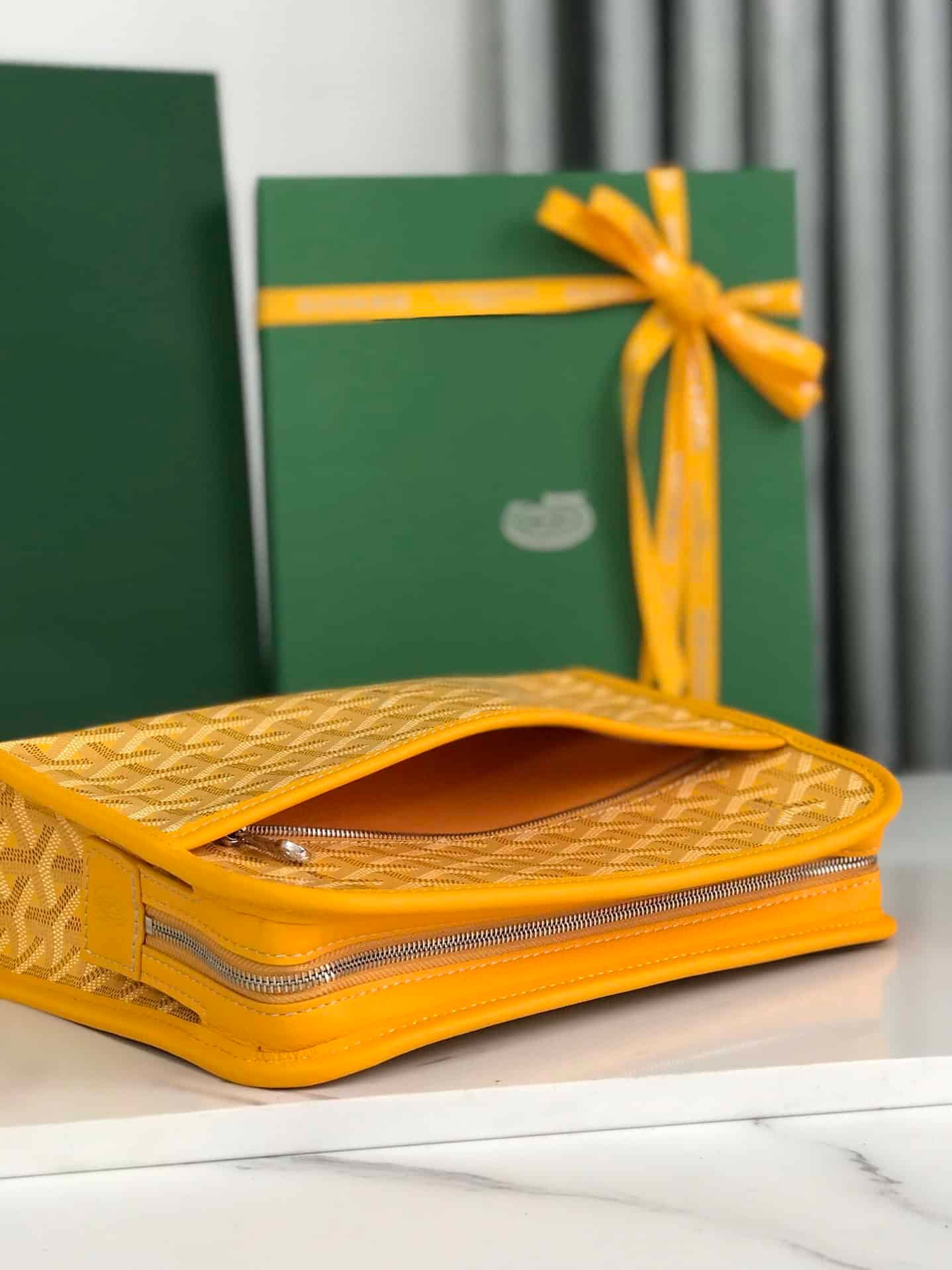 Goyard Jouvence Toiletry Bag - Mustard 98581 | Sandra Bags - Image 3