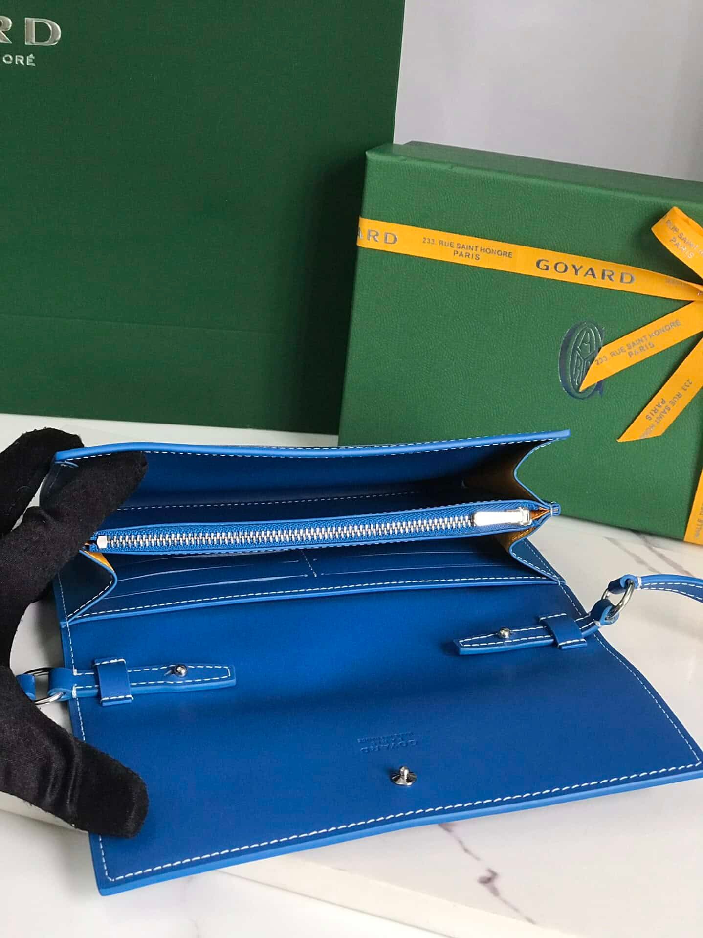 Goyard Varenne Wallet - Electric Blue 65775 | Sandra Bags - Image 5