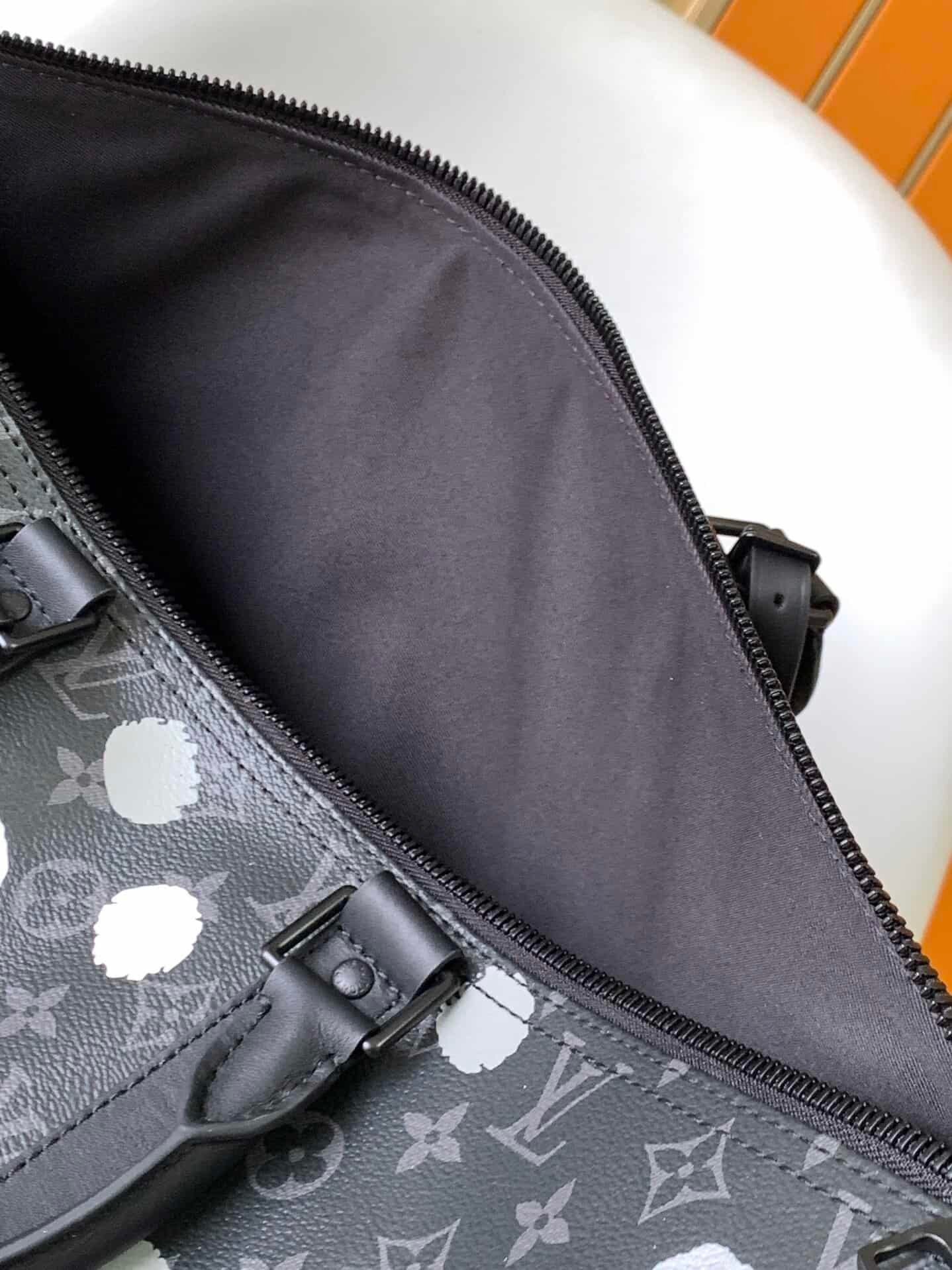 Louis Vuitton LV x YK Keepall 45 Travel Bag - Black 42648 | Sandra Bags - Image 2