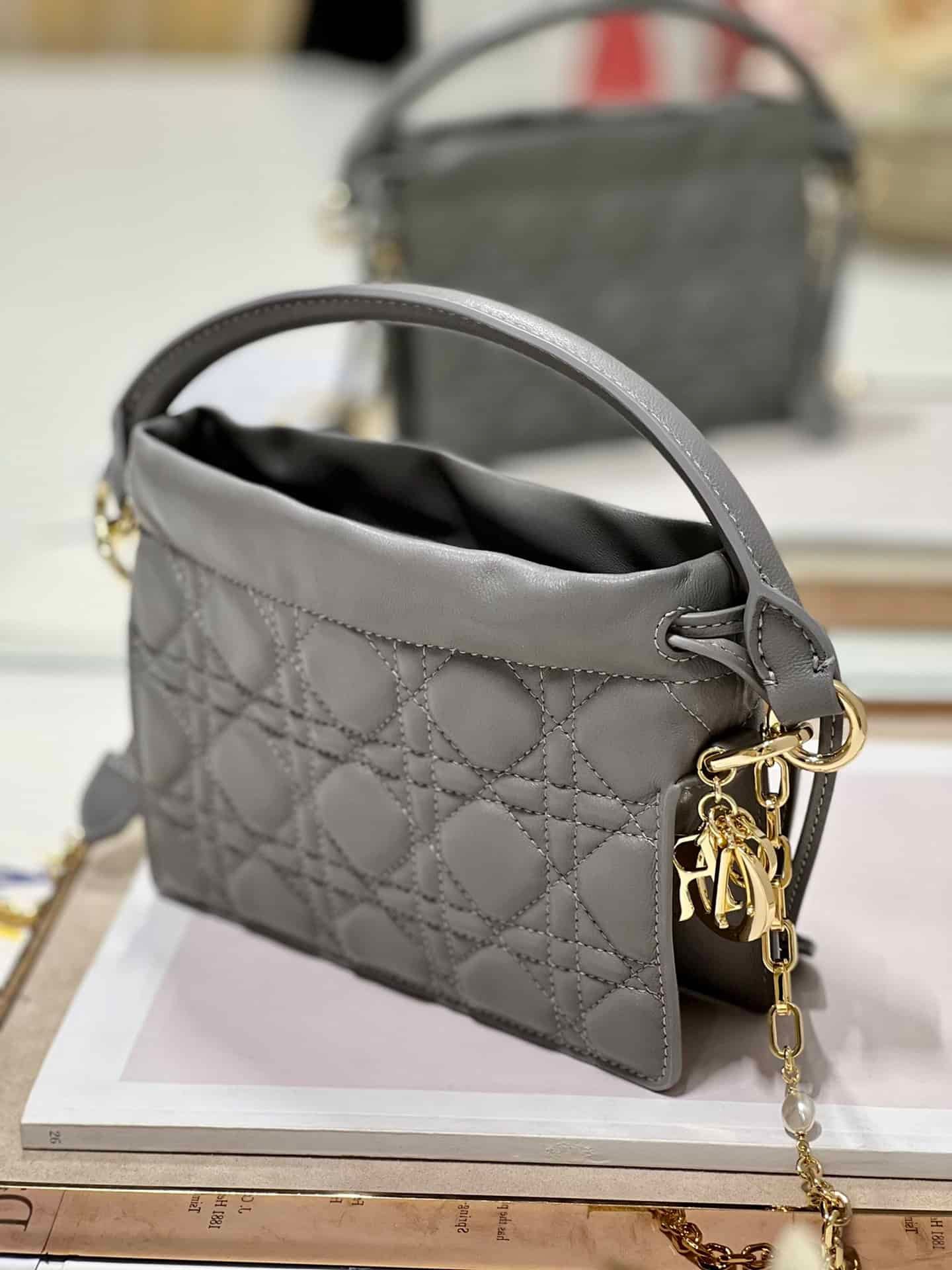 DIOR Lady Mini Bag - Dark Gray 24532 | Sandra Bags - Image 5