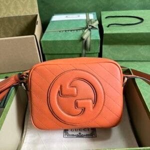 Gucci Blondie Small Leather Shoulder Bag – Orange 99404 | Sandra Bags