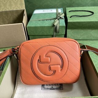 Gucci Blondie Small Leather Shoulder Bag – Orange 99404 | Sandra Bags