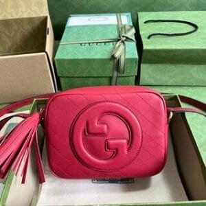 Gucci Blondie Small Leather Shoulder Bag – Red 54444 | Sandra Bags
