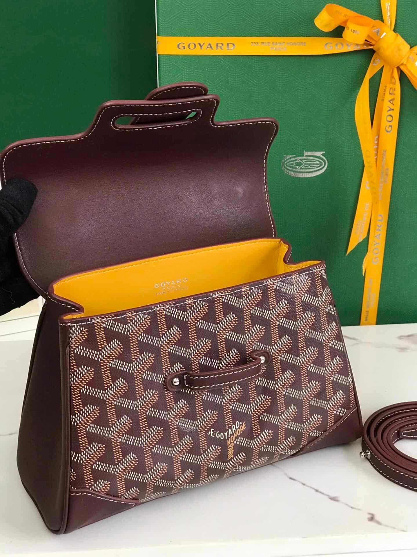 Goyard Saïgon Mini Handbag - Purple 35129 | Sandra Bags - Image 3