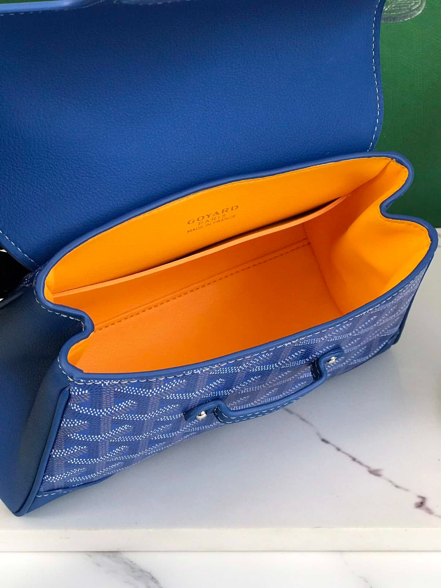 Goyard Saïgon Mini Handbag - Bright Blue 38665 | Sandra Bags - Image 2