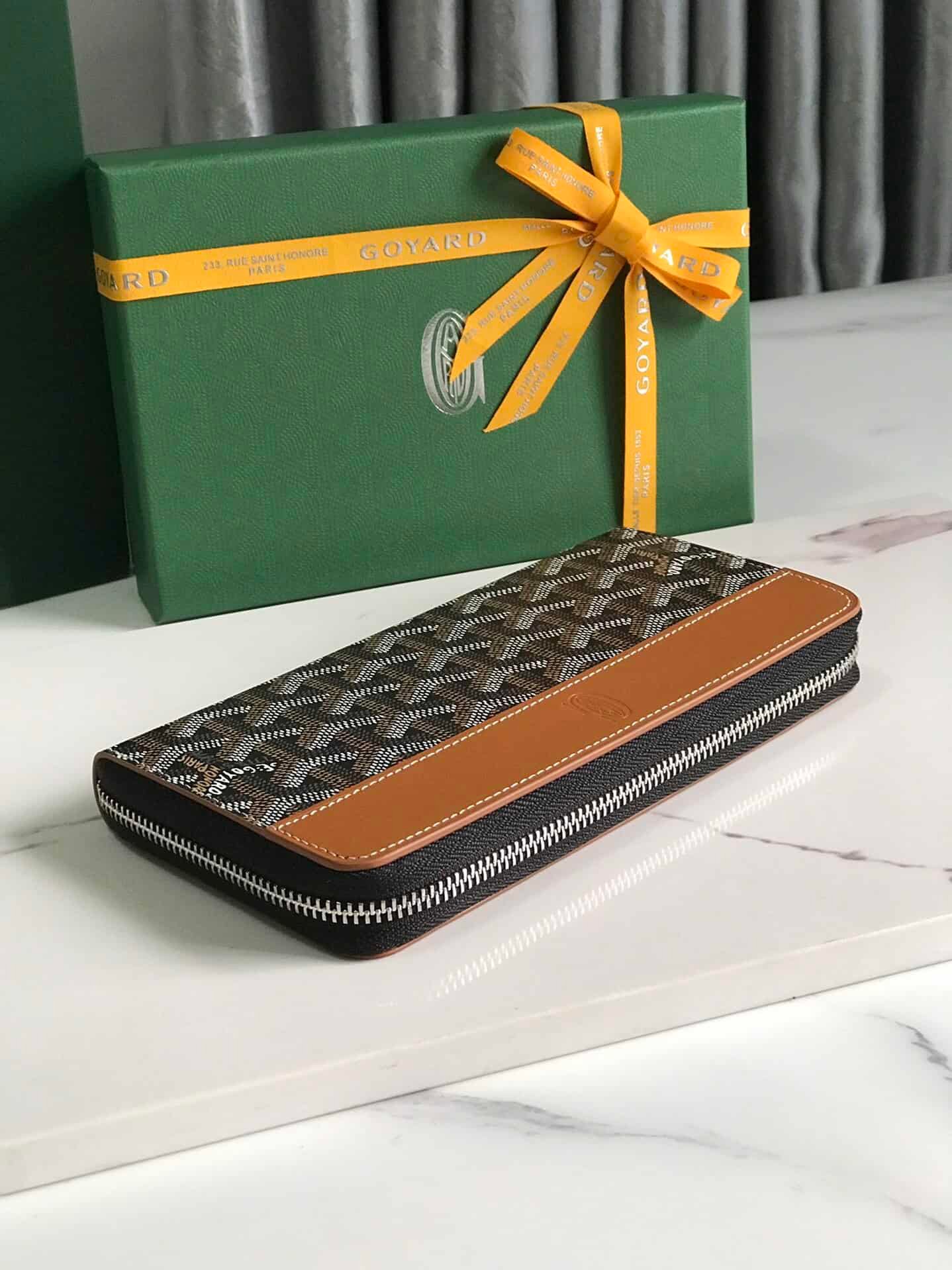 Goyard Matignon Large Long Wallet - Brown 52812 | Sandra Bags - Image 4