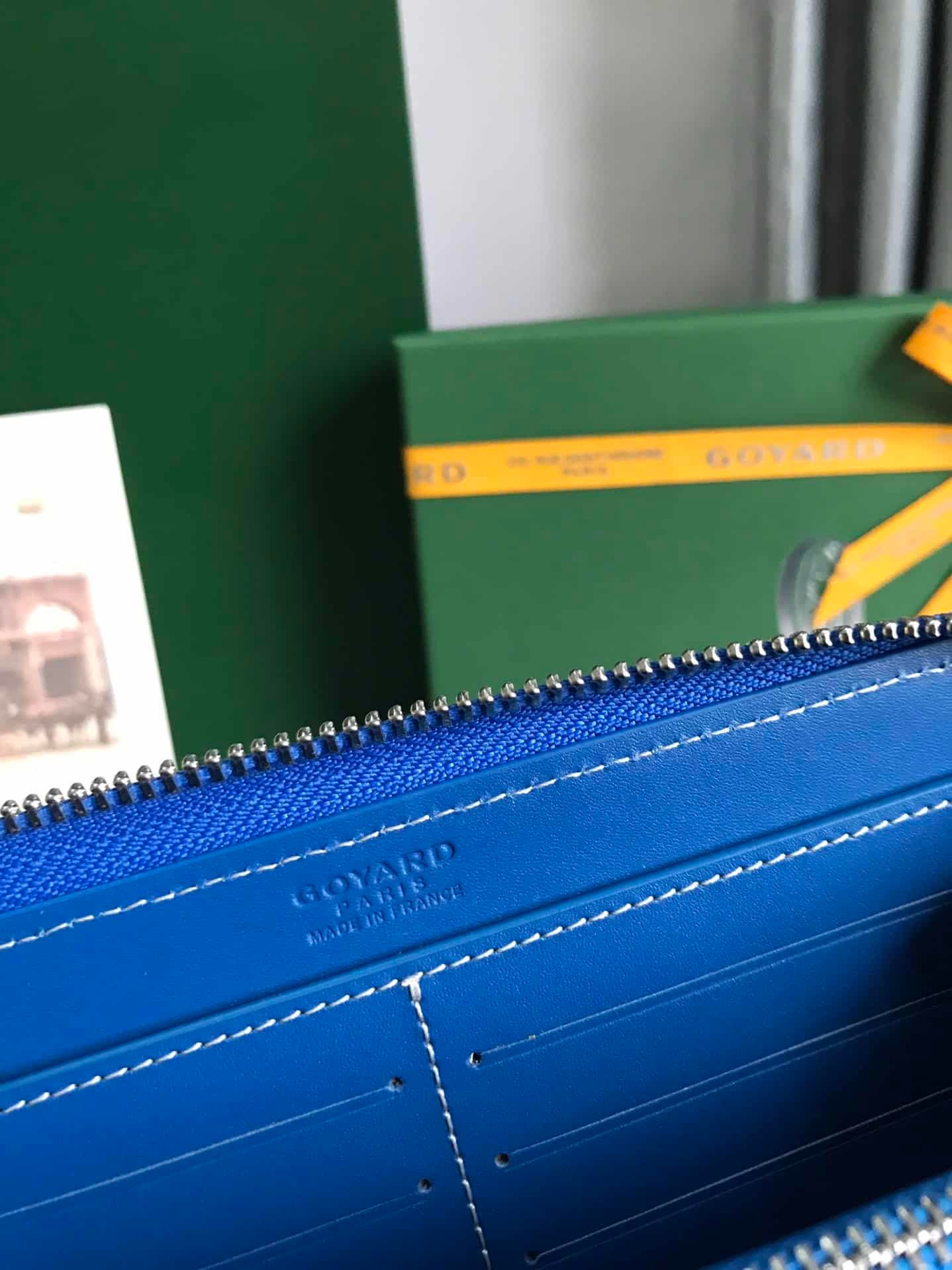 Goyard Matignon Large Long Wallet - Light Blue 82516 | Sandra Bags - Image 3