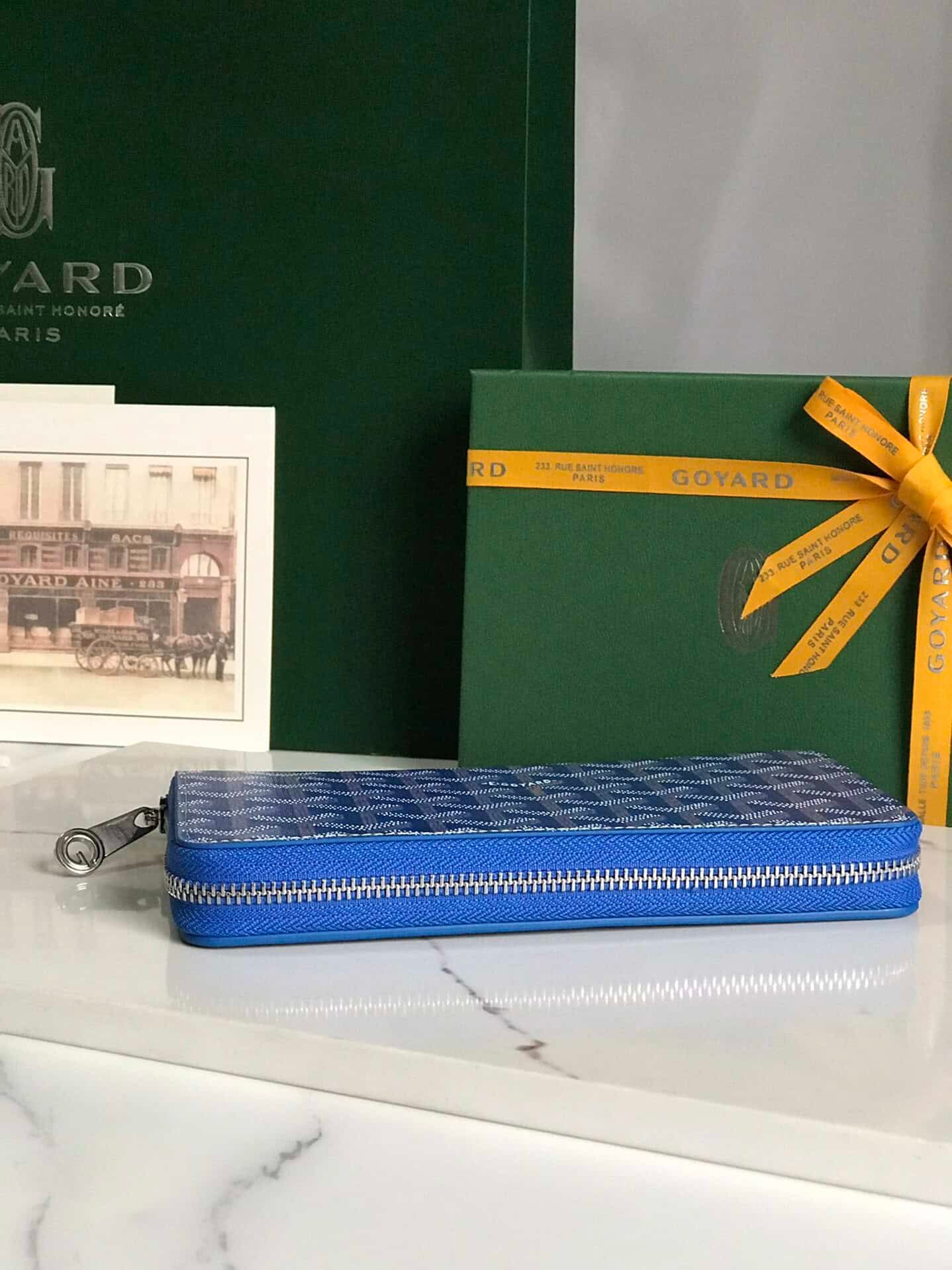 Goyard Matignon Large Long Wallet - Light Blue 82516 | Sandra Bags - Image 2