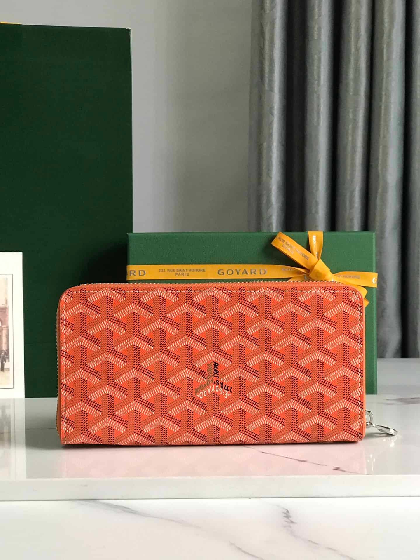 Goyard Matignon Large Long Wallet - Orange 48333 | Sandra Bags - Image 5