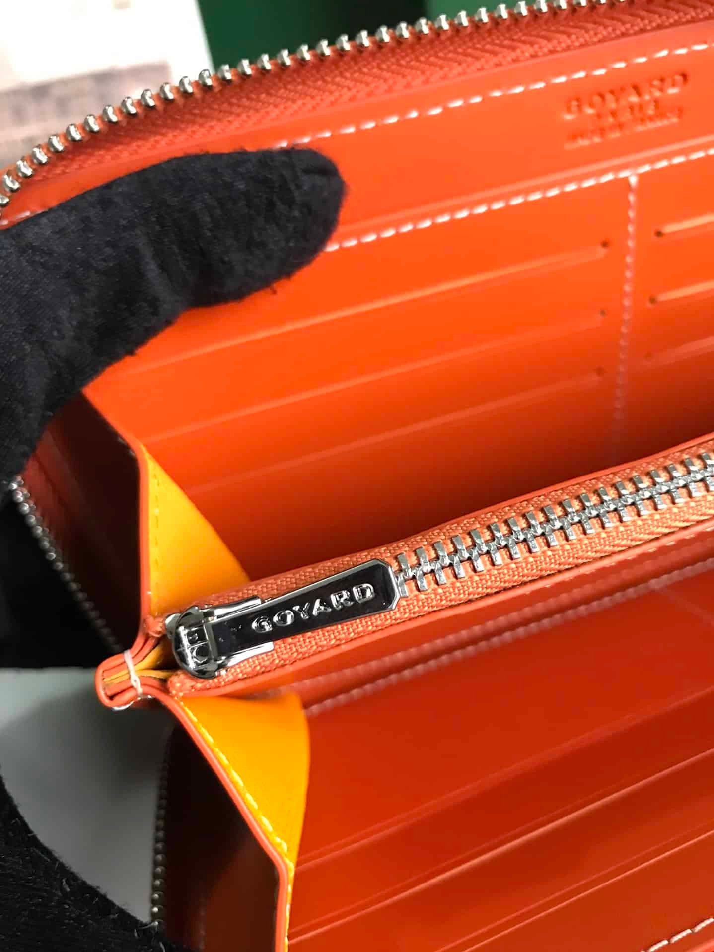 Goyard Matignon Large Long Wallet - Orange 48333 | Sandra Bags - Image 2