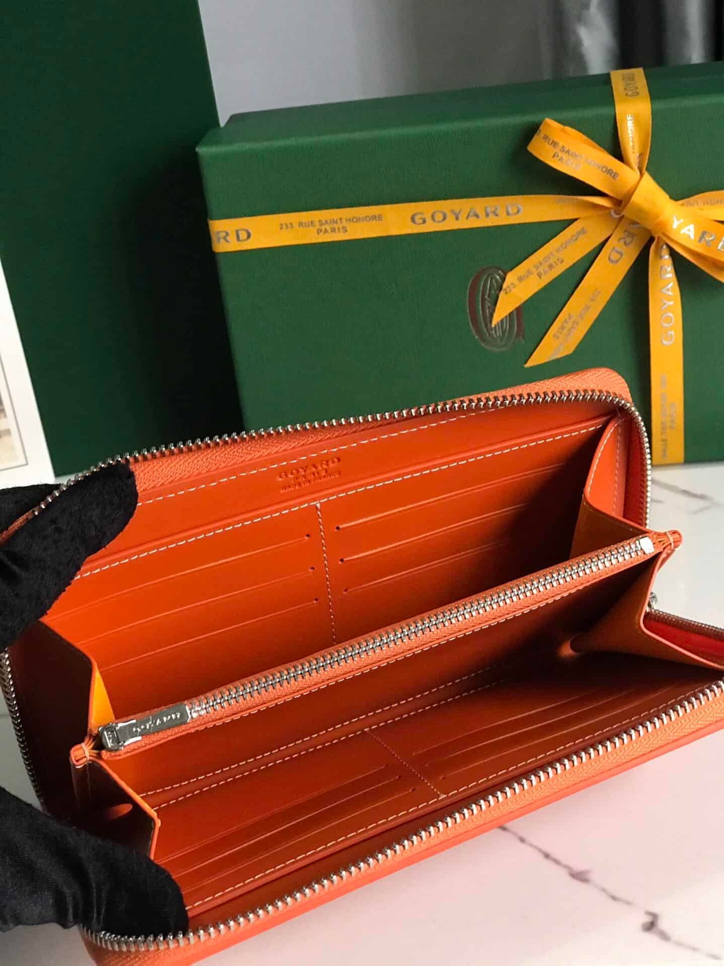 Goyard Matignon Large Long Wallet - Orange 48333 | Sandra Bags - Image 3