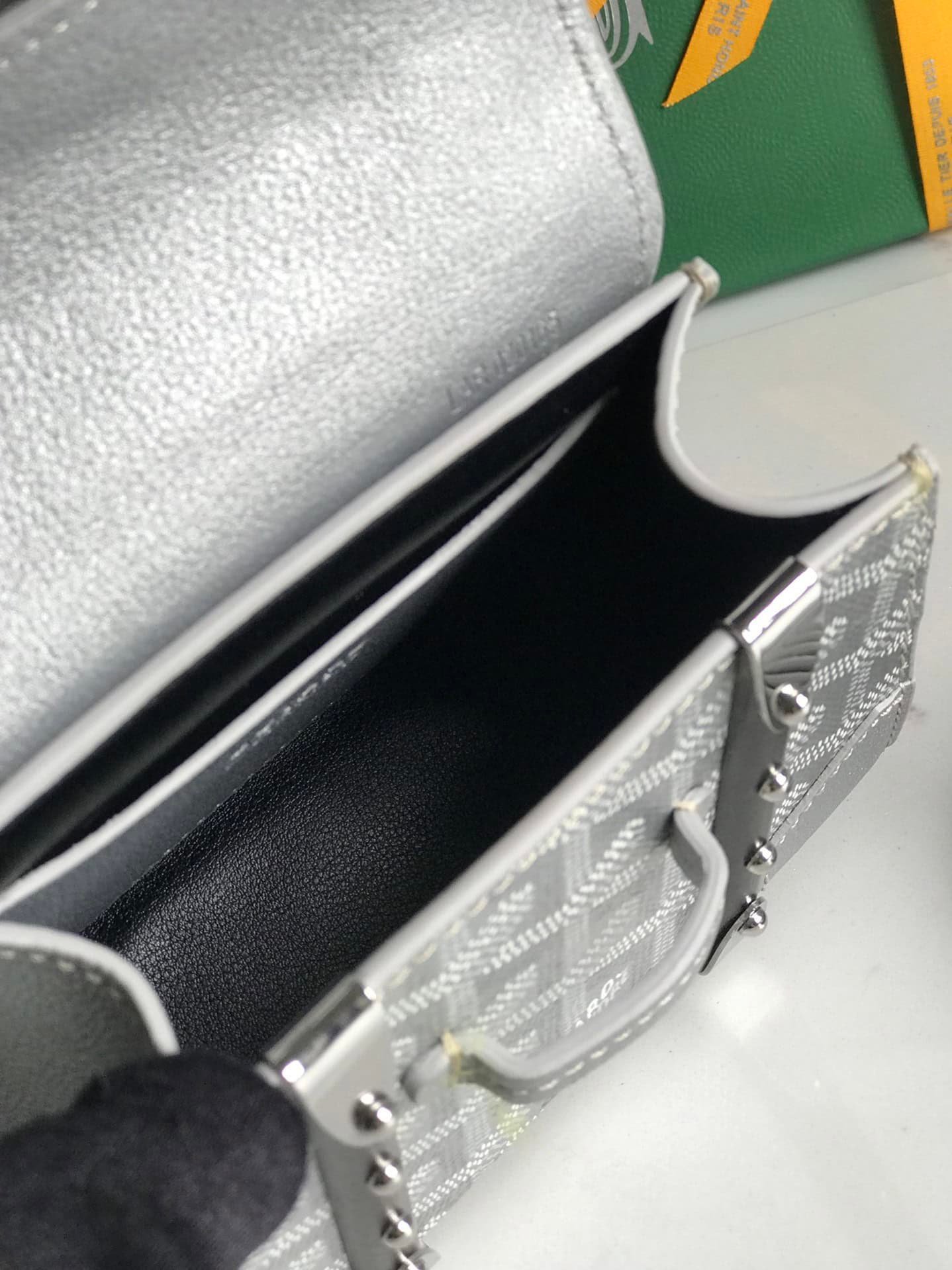 Goyard Saïgon Nano Super Mini Handbag - Silver 21171 | Sandra Bags - Image 2