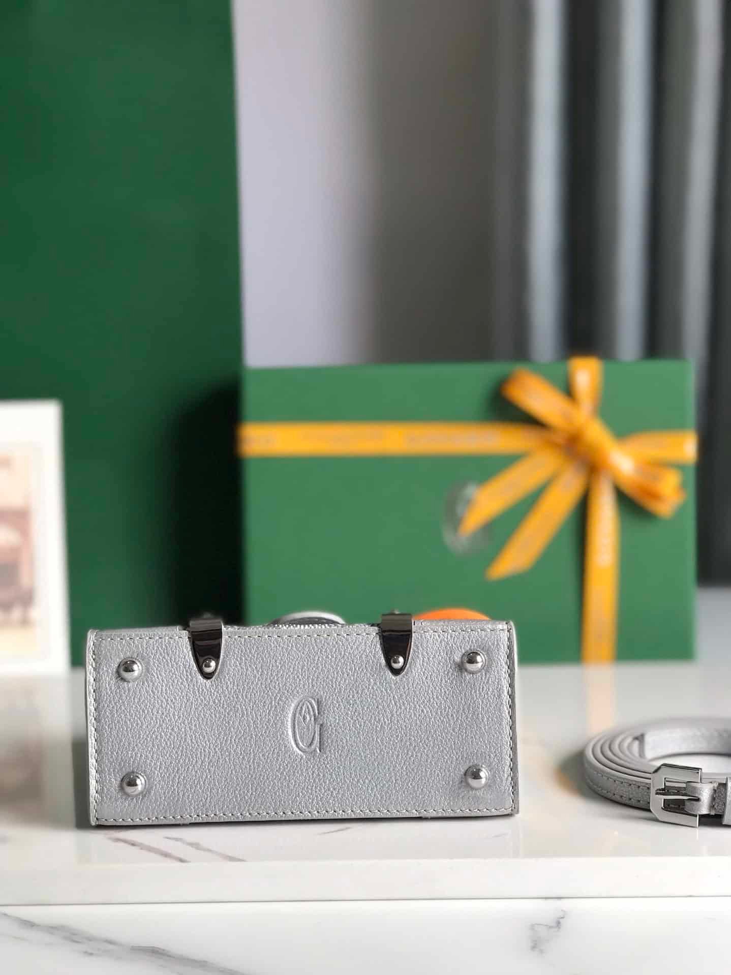 Goyard Saïgon Nano Super Mini Handbag - Silver 21171 | Sandra Bags - Image 3