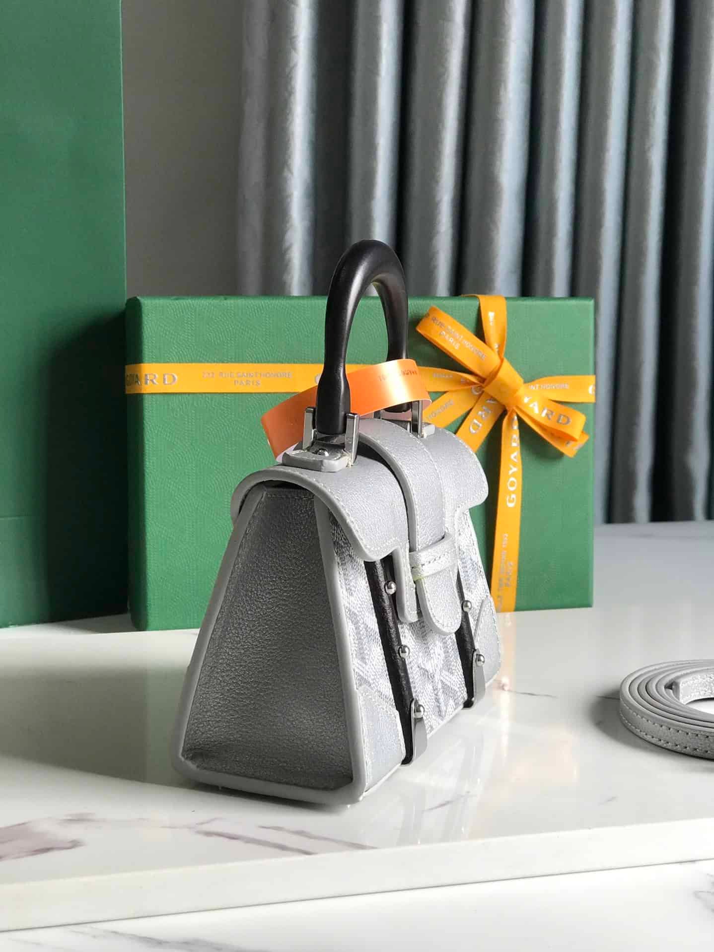 Goyard Saïgon Nano Super Mini Handbag - Silver 21171 | Sandra Bags - Image 5