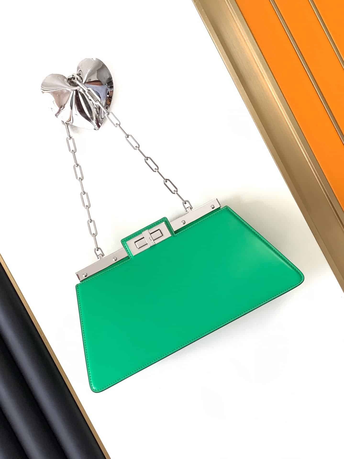 Fendi Peekaboo Cut Medium Bag - Green 32096 | Sandra Bags - Image 5