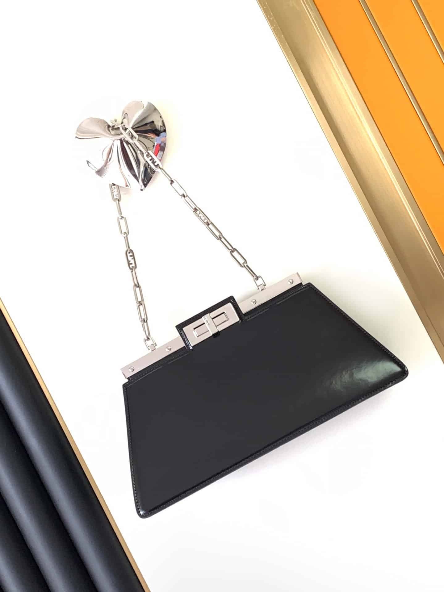 Fendi Peekaboo Cut Medium Bag - Black 30945 | Sandra Bags - Image 2