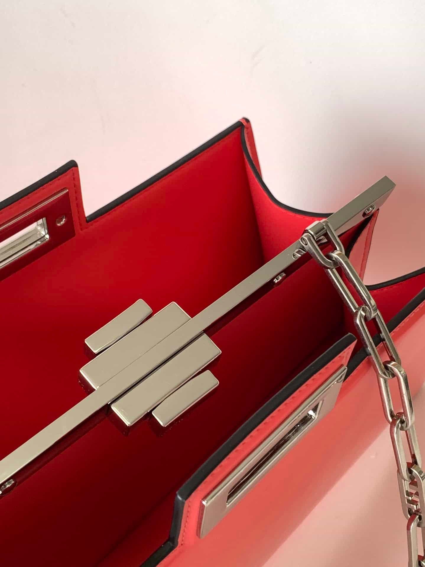 Fendi Peekaboo Cut Medium Bag - Peach 88257 | Sandra Bags - Image 5