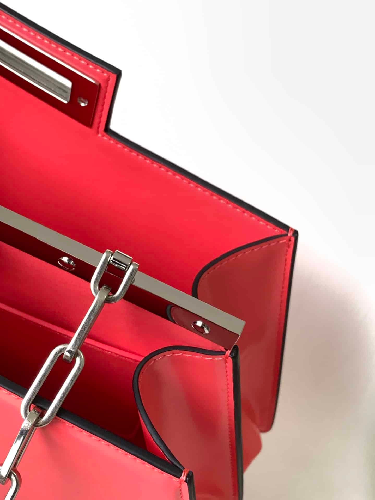 Fendi Peekaboo Cut Medium Bag - Peach 88257 | Sandra Bags - Image 4