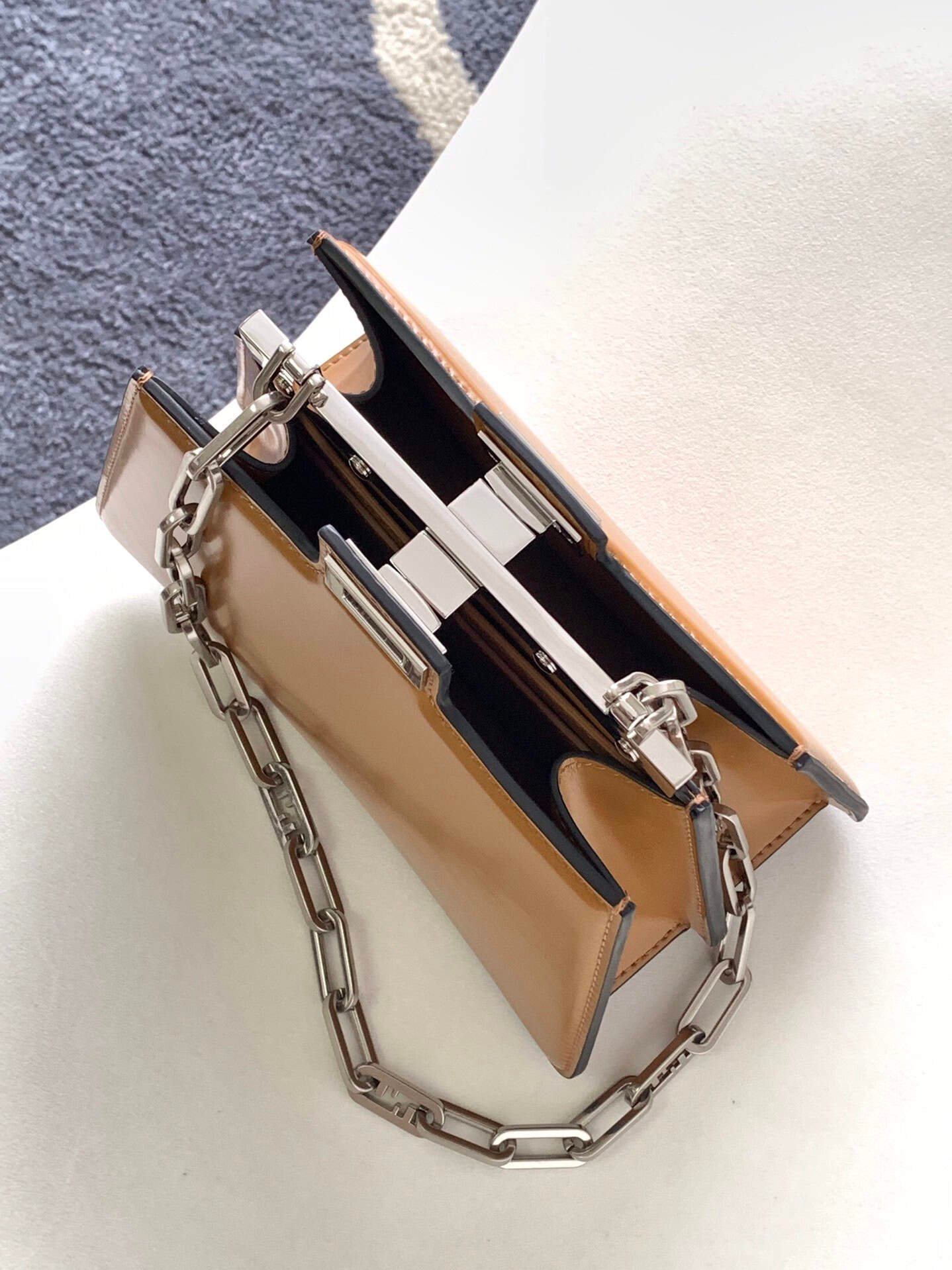 Fendi Peekaboo Cut Small Bag - Brown 38087 | Sandra Bags - Image 3