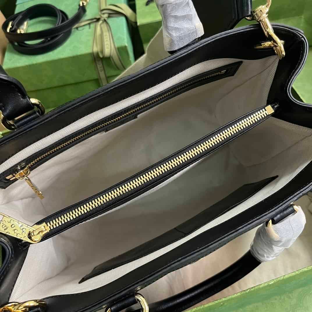 Gucci GG Matelassé Leather Tote Bag - Black 24101 | Sandra Bags - Image 5