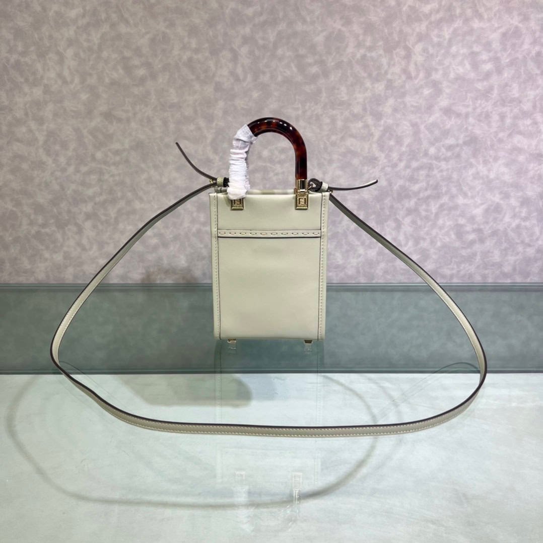 Fendi Sunshine Mini Tote Bag - White 87874 | Sandra Bags - Image 5