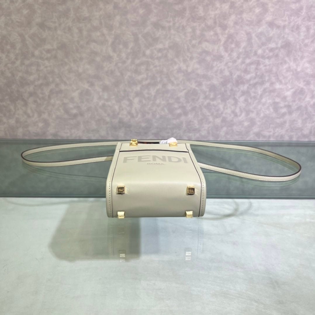 Fendi Sunshine Mini Tote Bag - White 87874 | Sandra Bags - Image 4