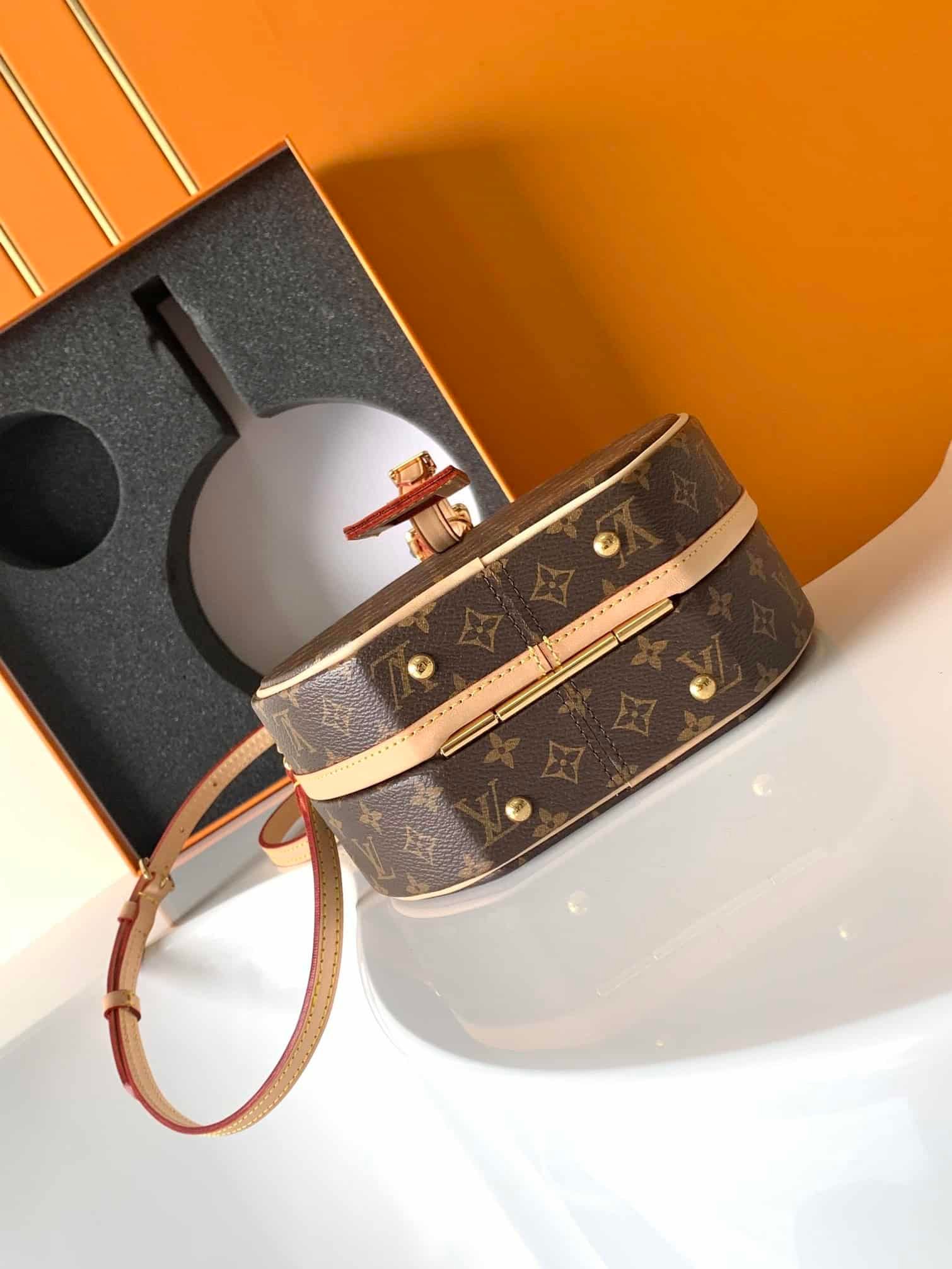 Louis Vuitton Monogram Carry-On Medium Pouch Hat Box 41034 | Sandra Bags - Image 3