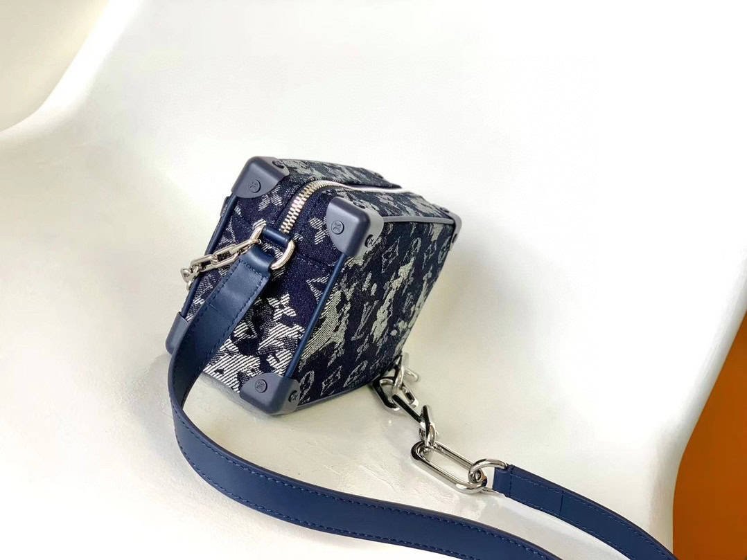 Louis Vuitton Mini Soft Trunk Chain Bag - Blue 38313 | Sandra Bags - Image 2