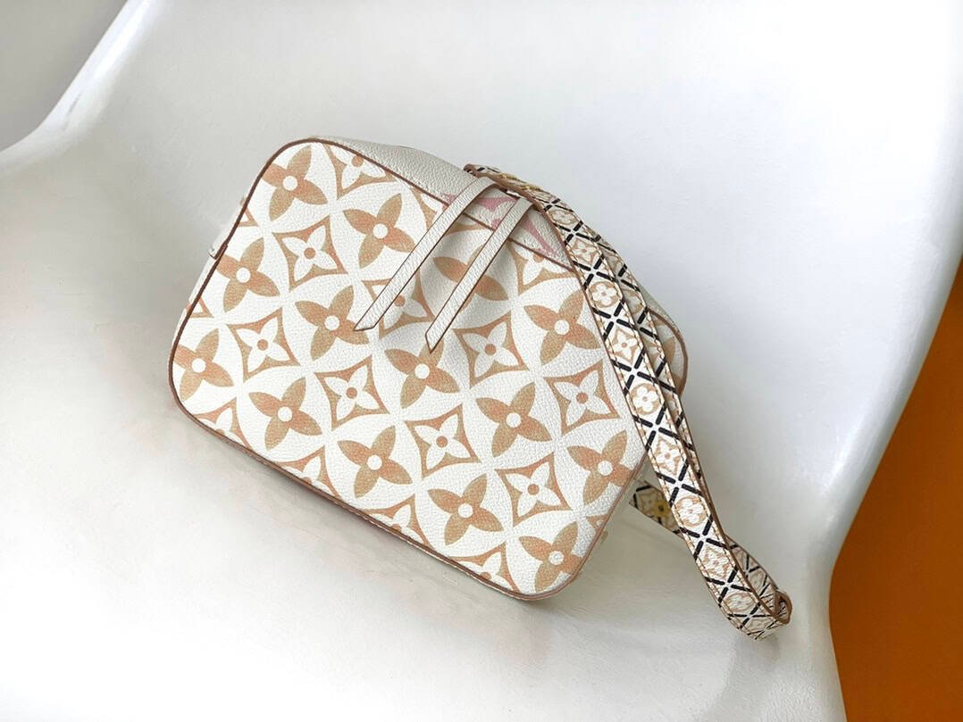 Louis Vuitton NeoNoé Bucket Bag - White/Brown 16849 | Sandra Bags - Image 3