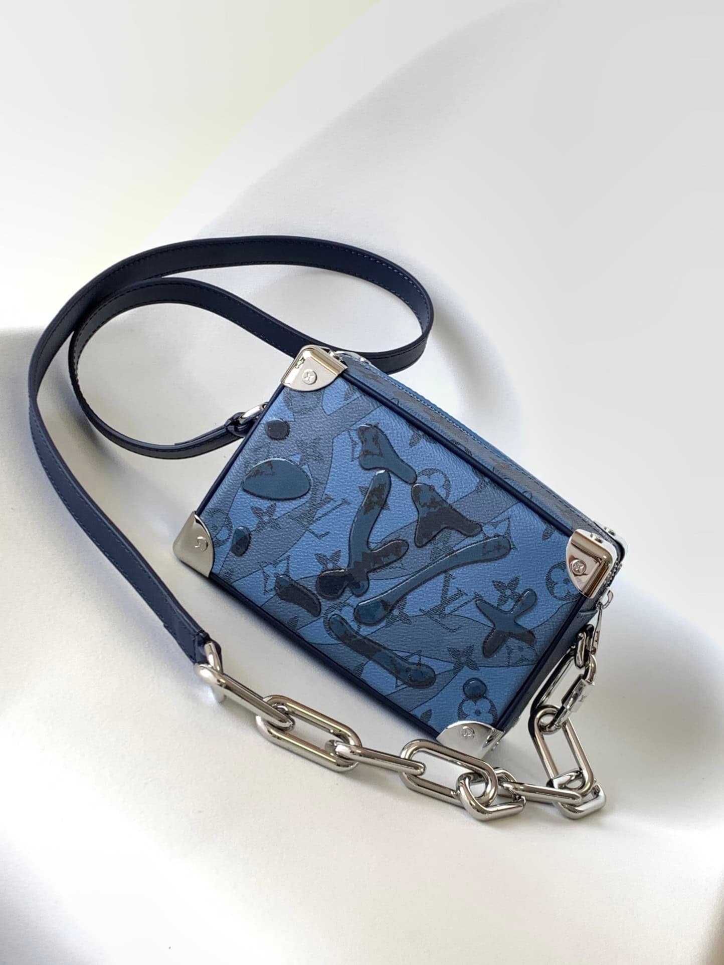 Louis Vuitton Mini Soft Trunk Handbag - Blue 66524 | Sandra Bags - Image 4