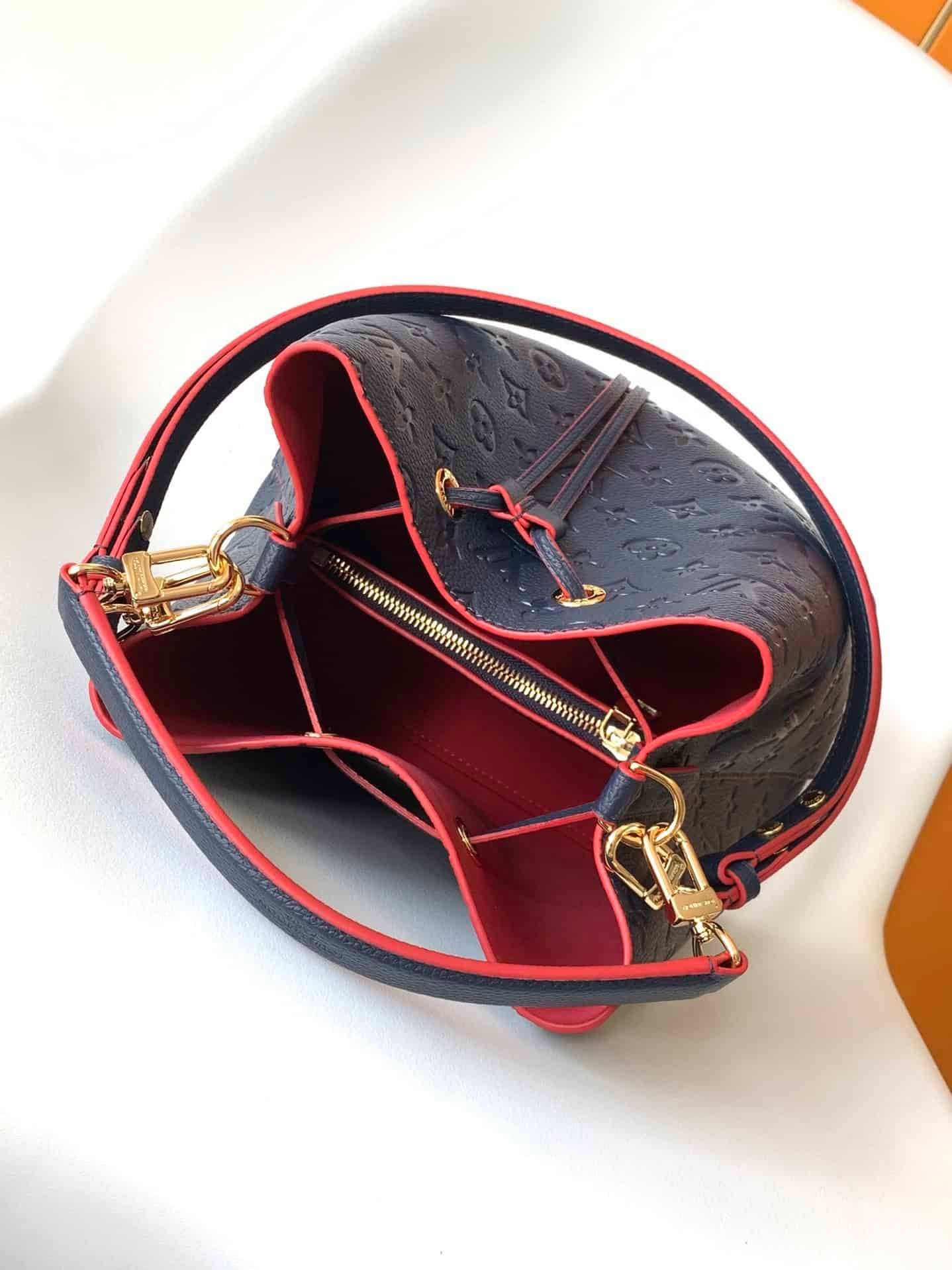 Louis Vuitton NéoNoé Medium Bucket Bag - Black/Red 23139 | Sandra Bags - Image 2