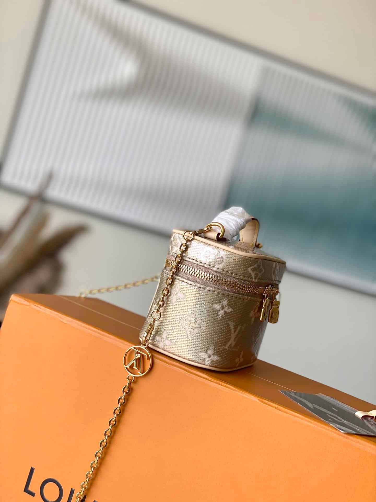 Louis Vuitton Micro Vanity Handbag - Gold 93208 | Sandra Bags - Image 5