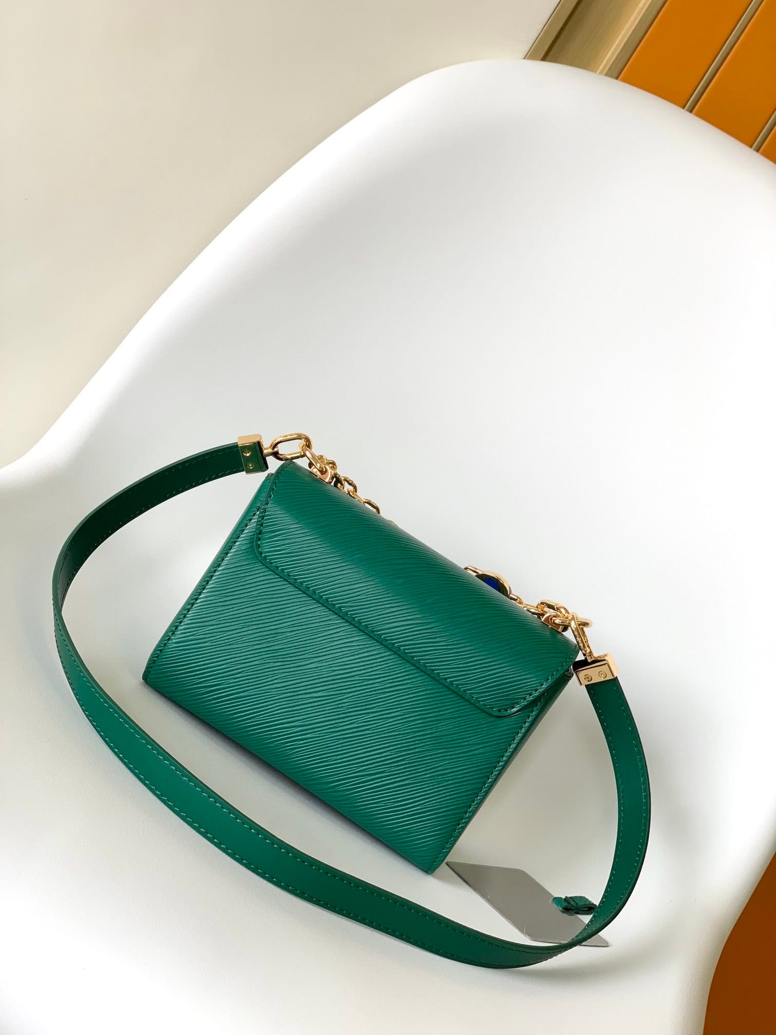 Louis Vuitton Twist Medium Handbag – Green 87492 | Sandra Bags - Image 4