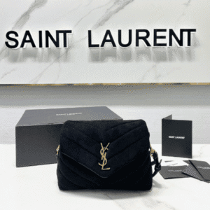 YSL LouLou Y-Shaped Small Shoulder Bag - Black 24884 | Sandra Bags
