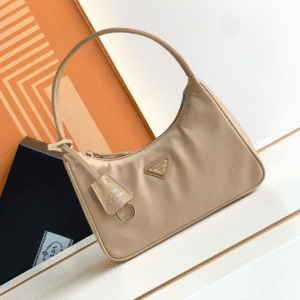 Prada Hobo Kendou's Shoulder Bags - Cream 83449 | Sandra Bags