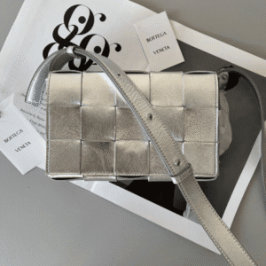 Bottega Veneta Cassette/Pillow Bag - Silver 37431 | Sandra Bags
