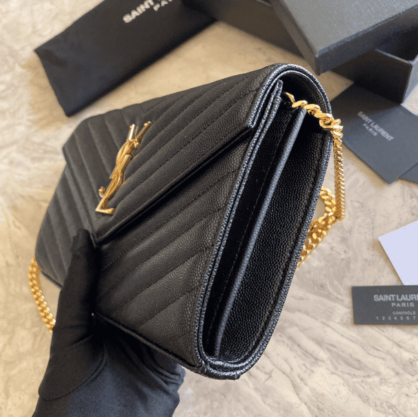 YSL Yves Saint Laurent Clutch Bag - Black 16246 | Sandra Bags - Image 4