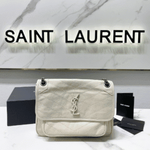 YSL Saint Laurent's Niki's Medium Handbag - Milky White 59501 | Sandra Bags
