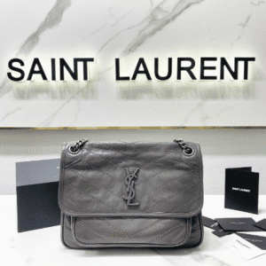 YSL Saint Laurent's Niki's Medium Handbag - Dark Gray 80536 | Sandra Bags