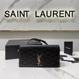YSL Yves Saint Laurent's Rhombus Quilted Texture Handbag - Black 35226 | Sandra Bags