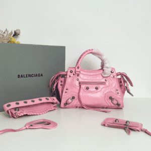 Balenciaga Neo Cagole Explosive Motorbike Bag - Pink 15974 | Sandra Bags