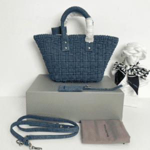 Balenciaga Bistro Basket Bag - Blue 94371 | Sandra Bags