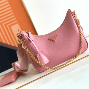 Prada Baokuanqnylon Hobo Large Handbag - Pink 85370 | Sandra Bags