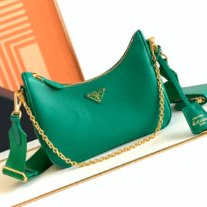 Prada Baokuanqnylon Hobo Large Handbag - Green 64818 | Sandra Bags